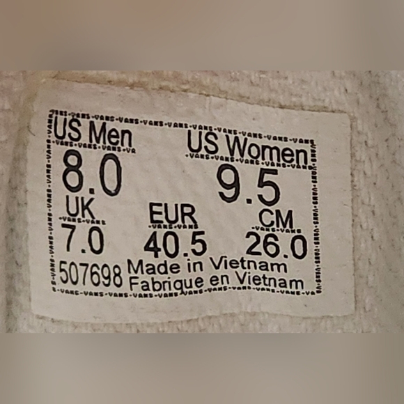 Vans Old Skool Valentines Hearts Sneakers Women's 9.5 Men's 8 - Picture 9 of 9